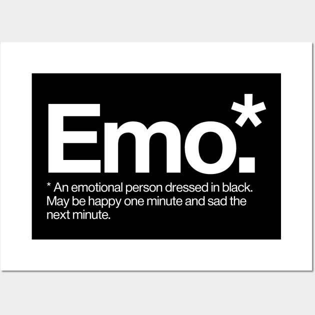 Emo Definition Wall Art by Positive Lifestyle Online